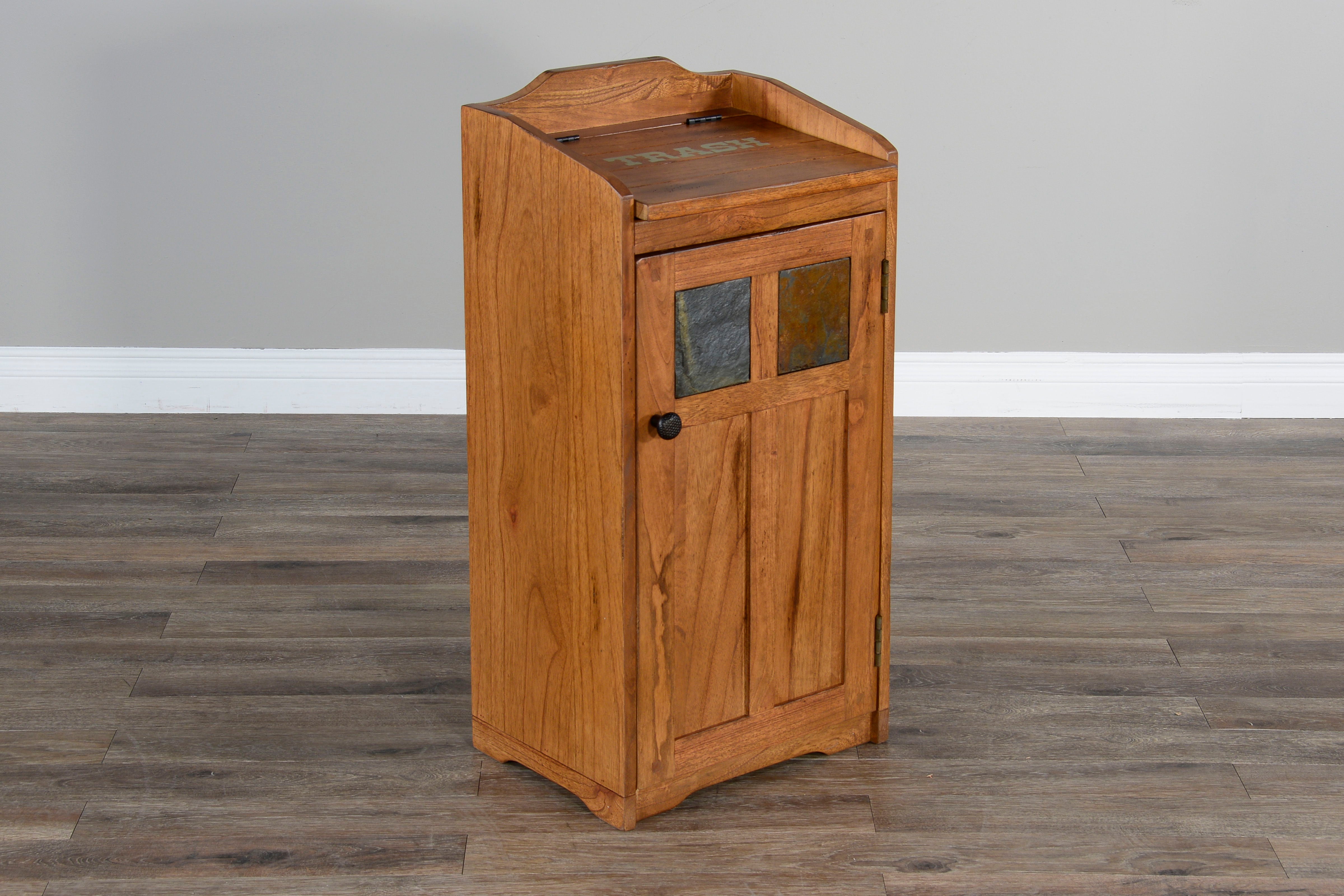 Sedona - Trash Box - Light Brown - Premium Trash Bin Cabinets from Sunny Designs - Just $267! Shop now at brett interiors