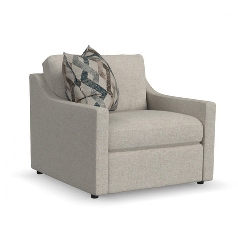 Sky - Upholstered Chair - Pearl Silver - Premium Arm Chairs from Flexsteel - Just $1437.50! Shop now at brett interiors