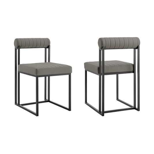 Anastasia - Dining Chair (Set of 2) - Black Legs - Premium Chair Sets from Armen Living - Just $700! Shop now at brett interiors