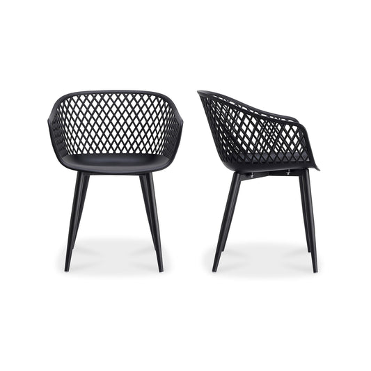 Piazza - Outdoor Chair Chair (Set of 2) - Black - Premium Chair Sets from Moe's Home Collection - Just $572.50! Shop now at brett interiors