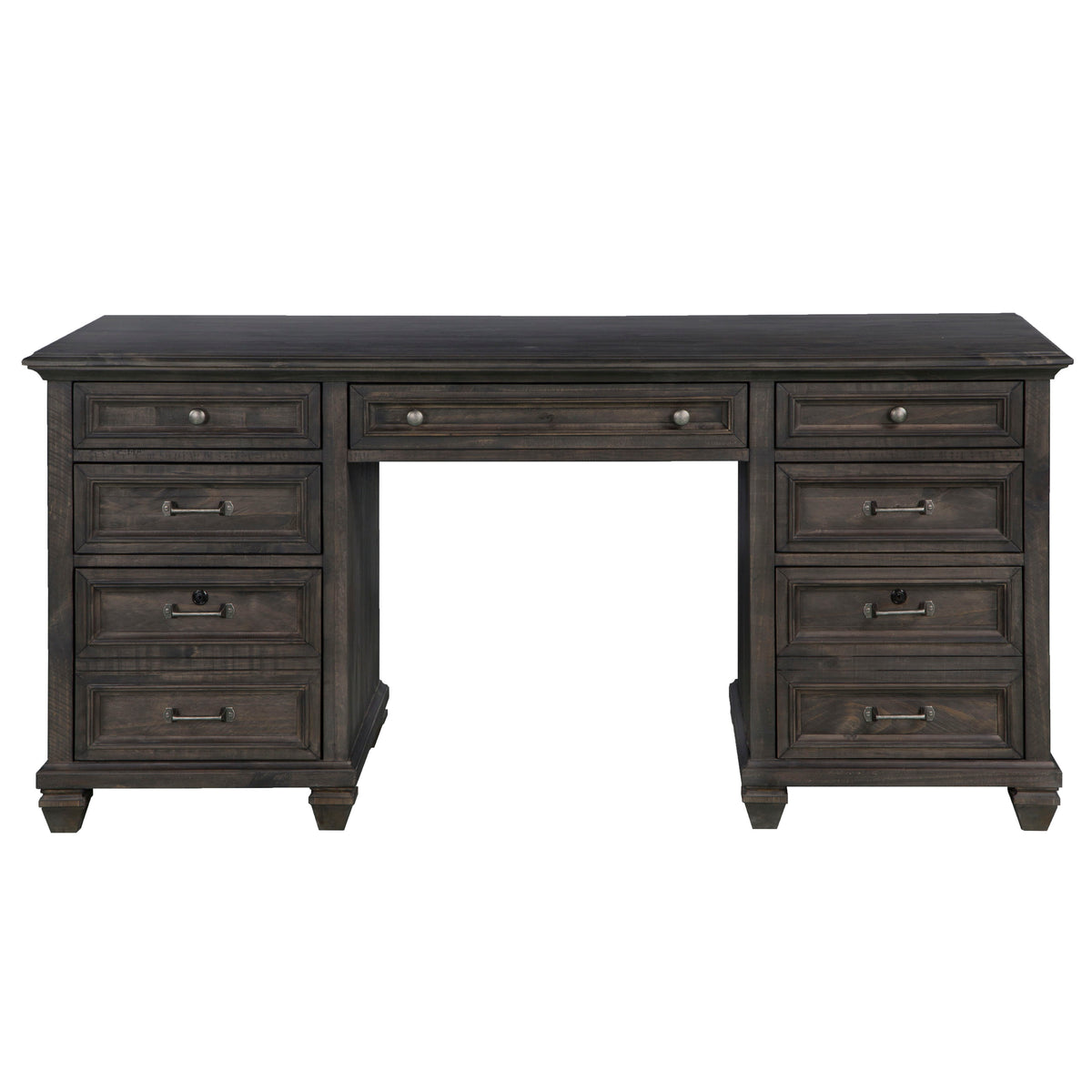 Sutton Place - Executive Desk - Weathered Charcoal - Premium Executive Desks from Magnussen Furniture - Just $2289! Shop now at brett interiors