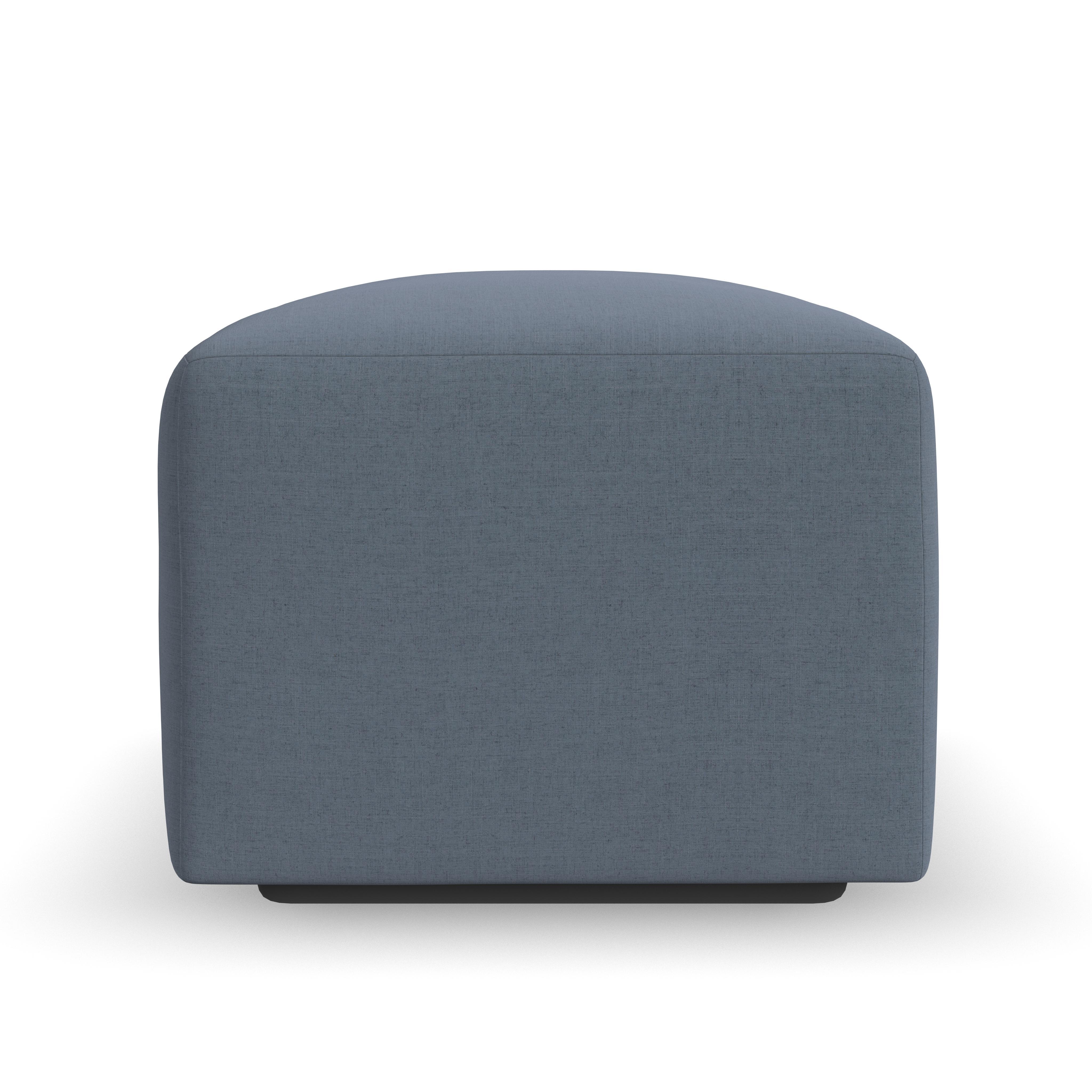 Dawson - Stationary Ottoman - Blue - Premium Accent Ottomans from Flexsteel - Just $437.50! Shop now at brett interiors