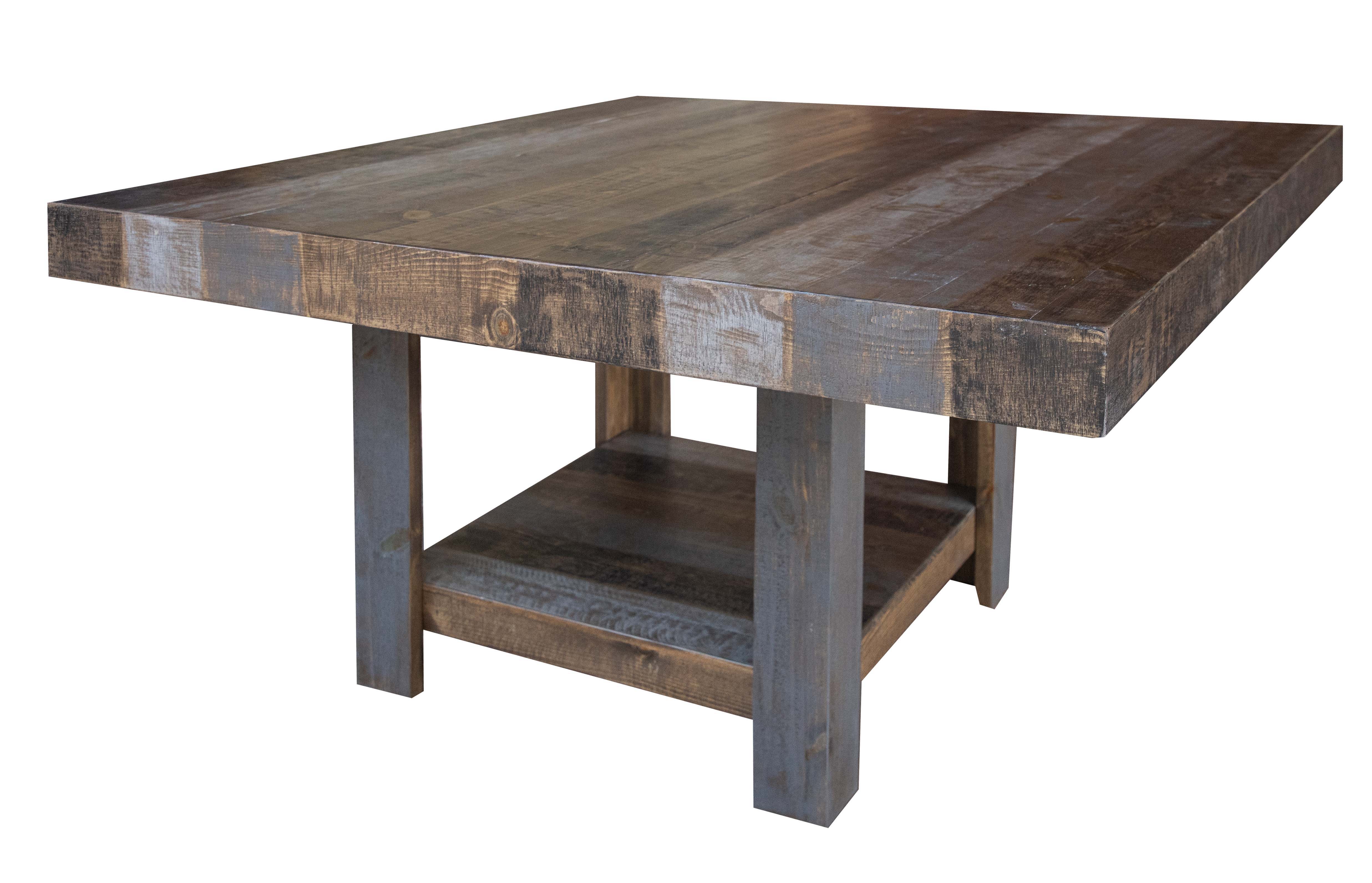 Loft Brown - 54” Square Table - Two Tone Gray / Brown - Premium Dining Tables from International Furniture Direct - Just $1175! Shop now at brett interiors