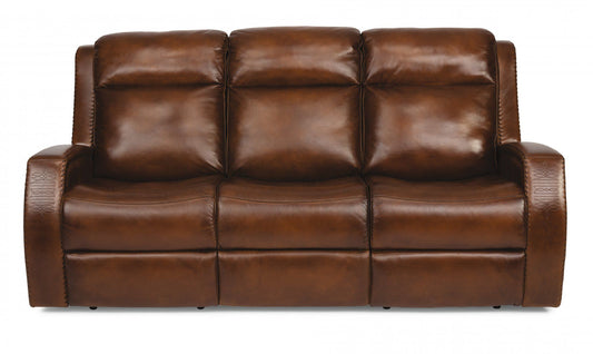 Mustang - Power Reclining Sofa with Power Headrests - Premium Reclining Sofas from Flexsteel - Just $3687.50! Shop now at brett interiors