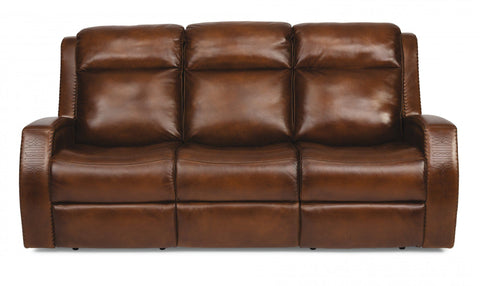 Mustang - Power Reclining Sofa with Power Headrests - Premium Reclining Sofas from Flexsteel - Just $3687.50! Shop now at brett interiors