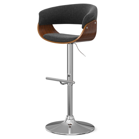 Sheldon - Adjustable Swivel Bar Stool - Premium Bar Height (28"-30") from Simpli Home - Just $212! Shop now at brett interiors