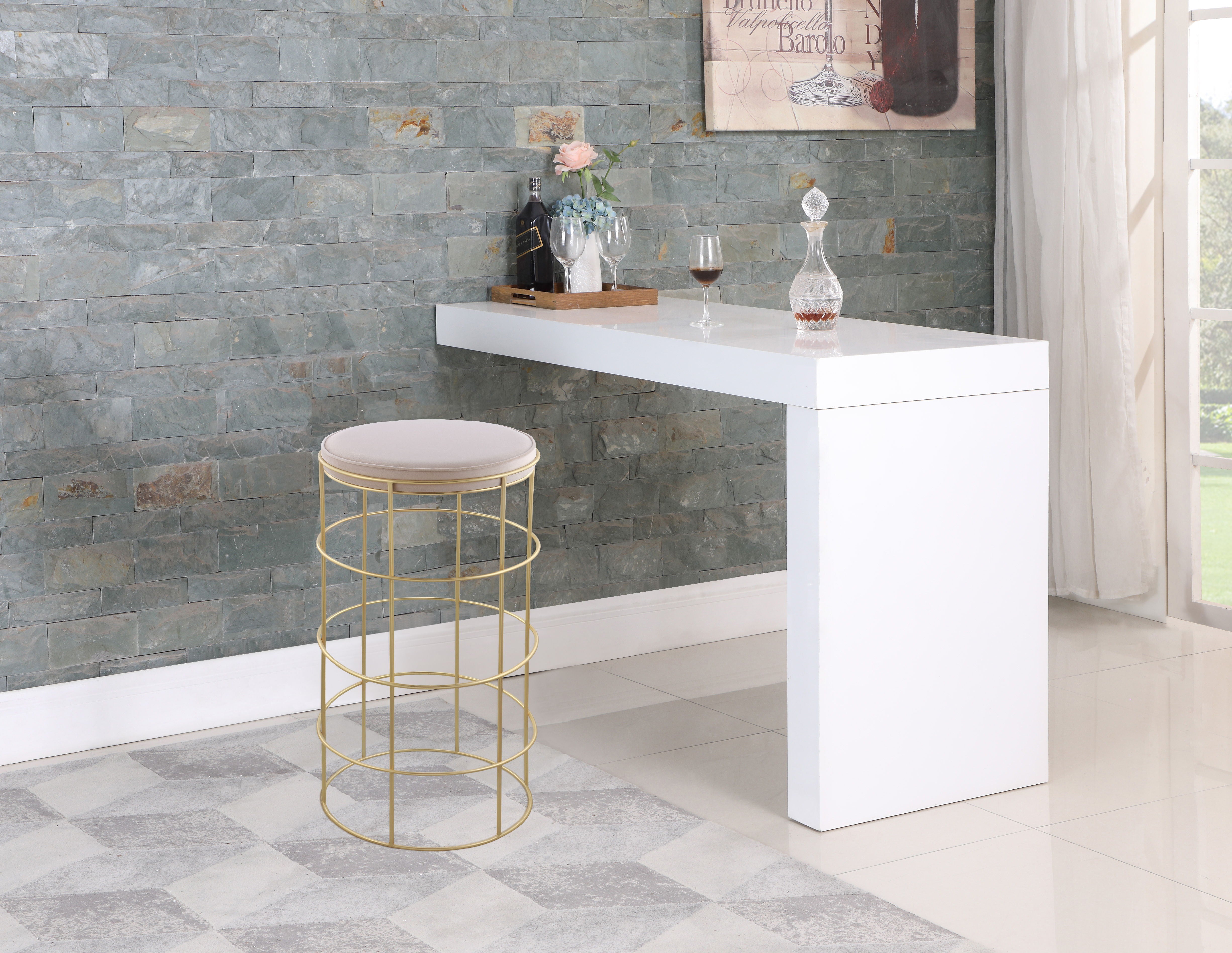 Rebar - Bar Stool - Premium Bar Height (28"-30") from Meridian Furniture - Just $262.50! Shop now at brett interiors