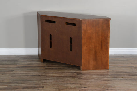 Santa Fe - Corner TV Console - Dark Brown - Premium TV Stands from Sunny Designs - Just $883! Shop now at brett interiors