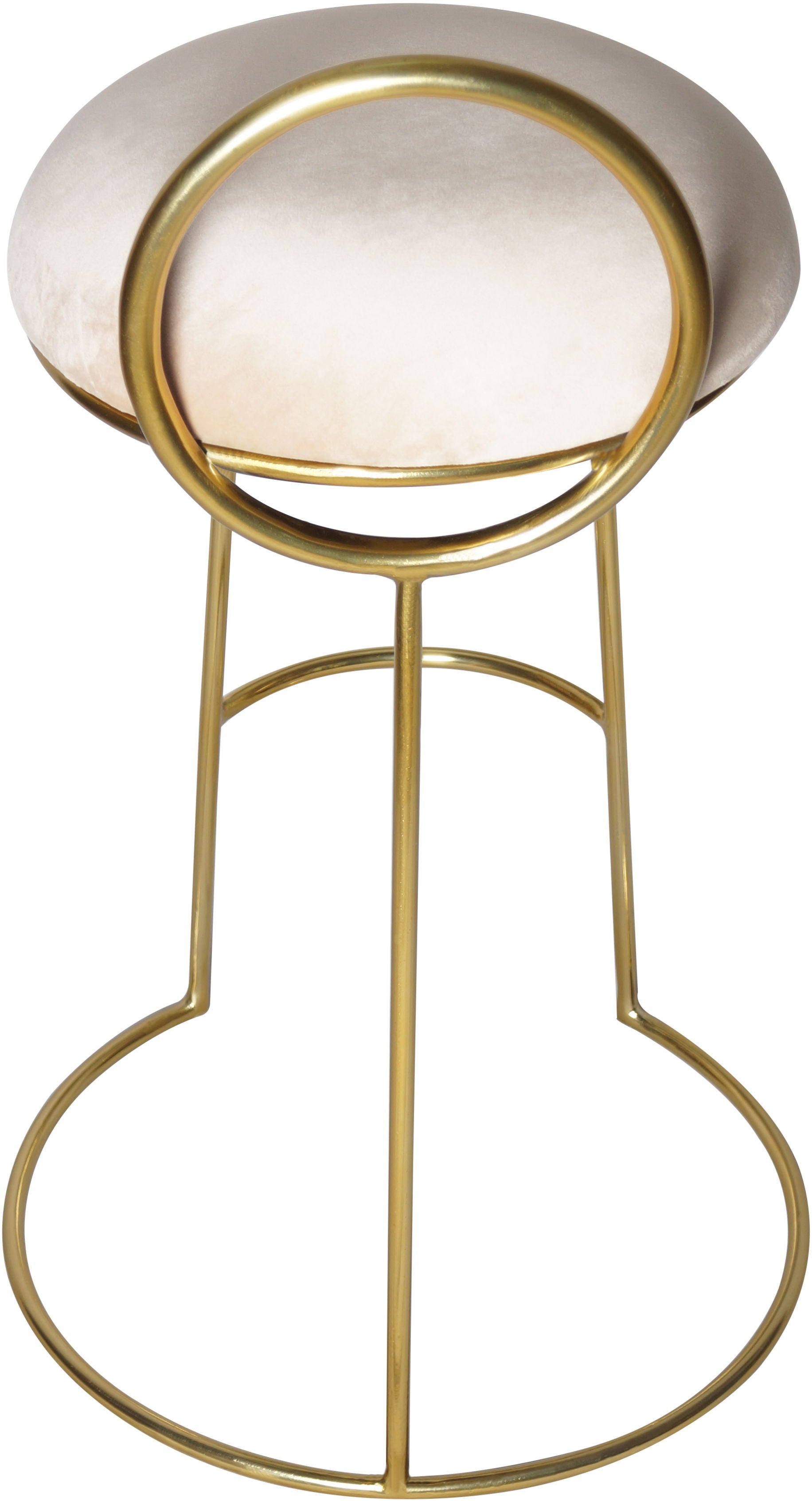 Ring - Counter Stool with Gold Legs - Premium Counter Height (24"-27") from Meridian Furniture - Just $362.50! Shop now at brett interiors