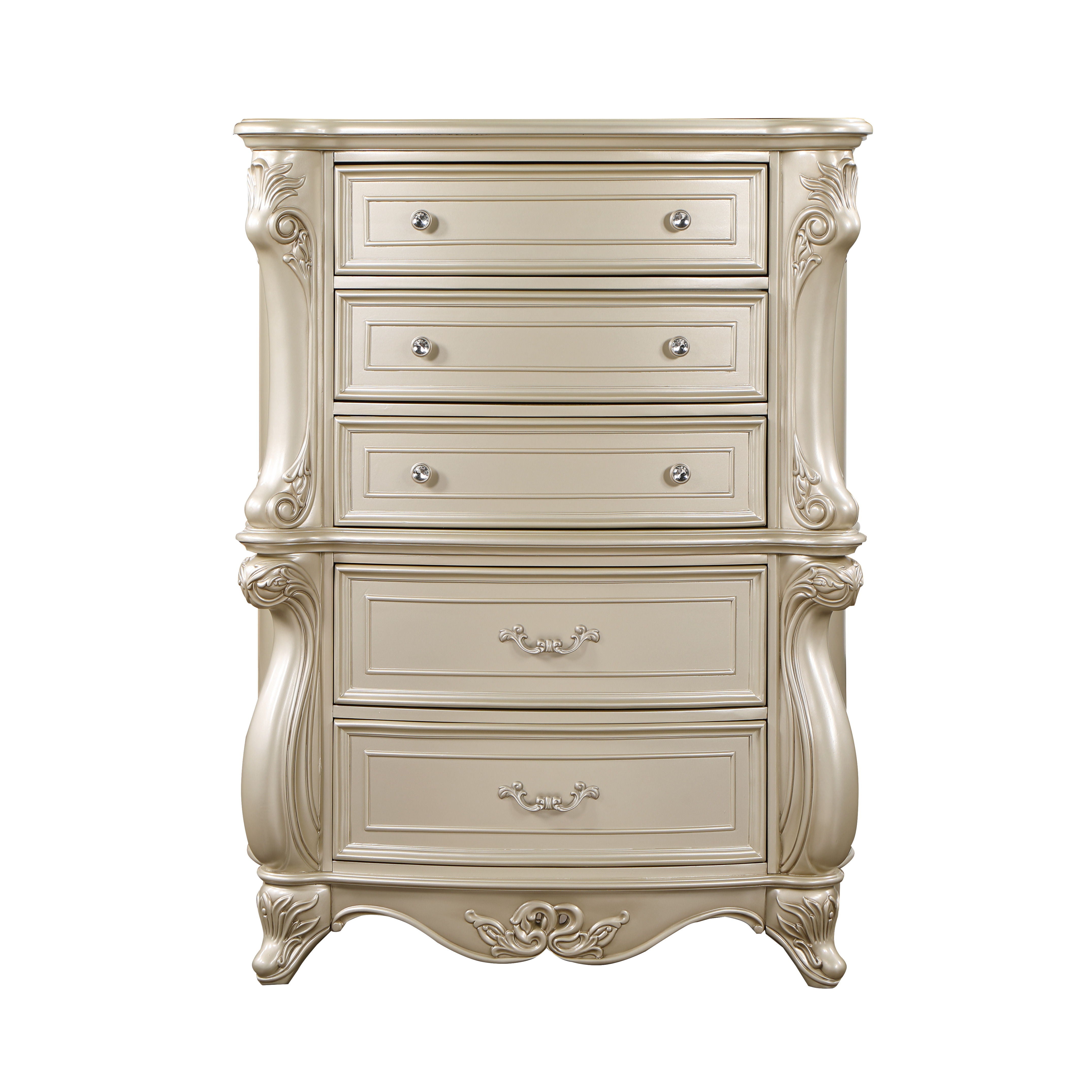 Monique - Chest - Champagne - Premium Accent Chests from New Classic - Just $1300! Shop now at brett interiors