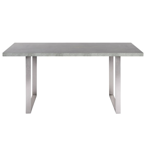 Fenton - Dining Table - Brushed Steel - Premium Dining Tables from Armen Living - Just $697.50! Shop now at brett interiors