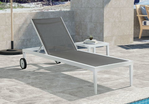 Nizuc - Outdoor Patio Chaise Lounge Chair - Premium Chaises from Meridian Furniture - Just $700! Shop now at brett interiors