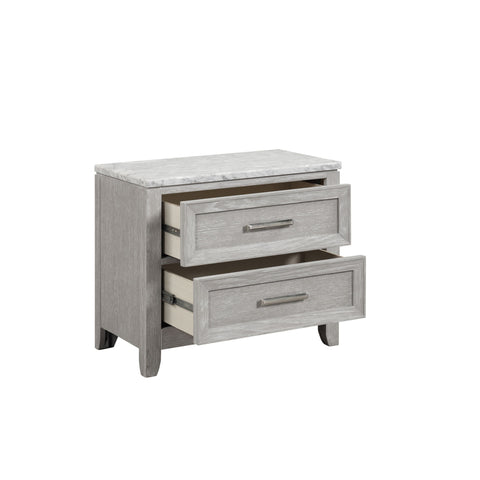 Fiona - Nightstand - Mist Gray - Premium Accent Nightstands from New Classic - Just $325! Shop now at brett interiors