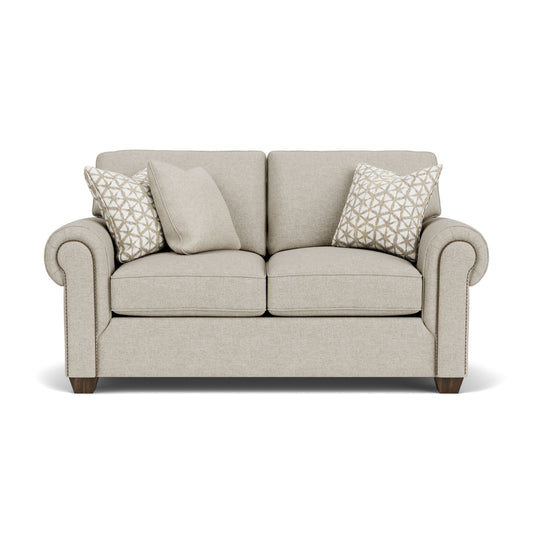 Carson - Loveseat - Nailhead Trim - Premium Stationary Loveseats from Flexsteel - Just $2500! Shop now at brett interiors