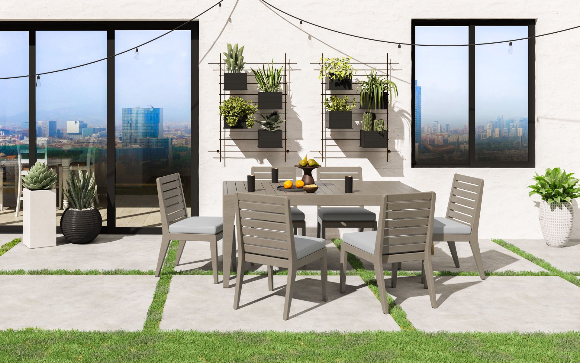 Sustain - Outdoor Dining Table Set - Premium 7 Piece Outdoor Sets from Homestyles - Just $3975! Shop now at brett interiors