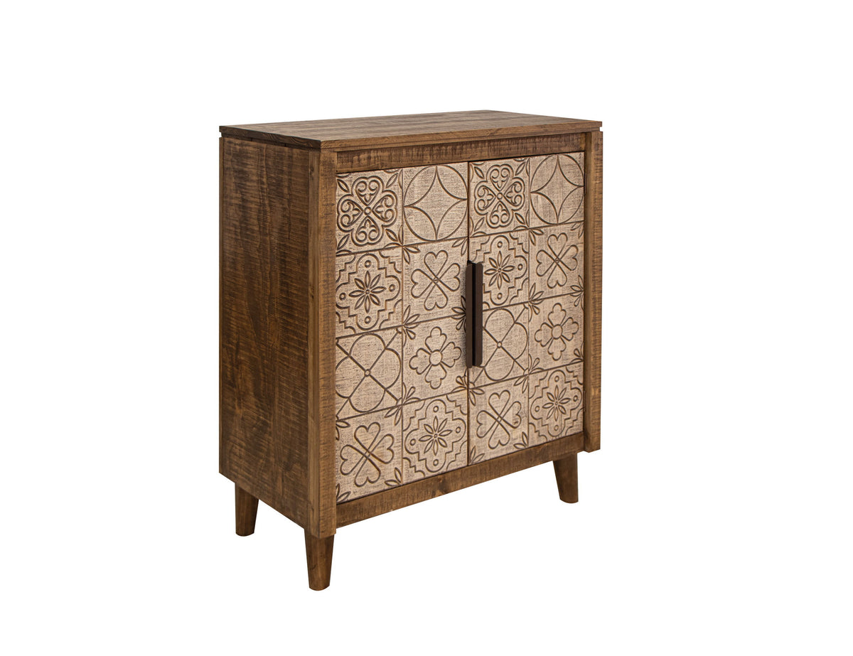 Talavera - Wine Holder - Walnut Brown - Premium Wine Cabinets from International Furniture Direct - Just $747.50! Shop now at brett interiors