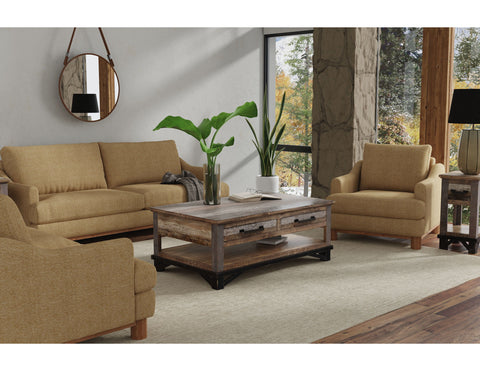 Olimpia - Loveseat - Capuccino Brown - Premium Stationary Loveseats from International Furniture Direct - Just $1375! Shop now at brett interiors