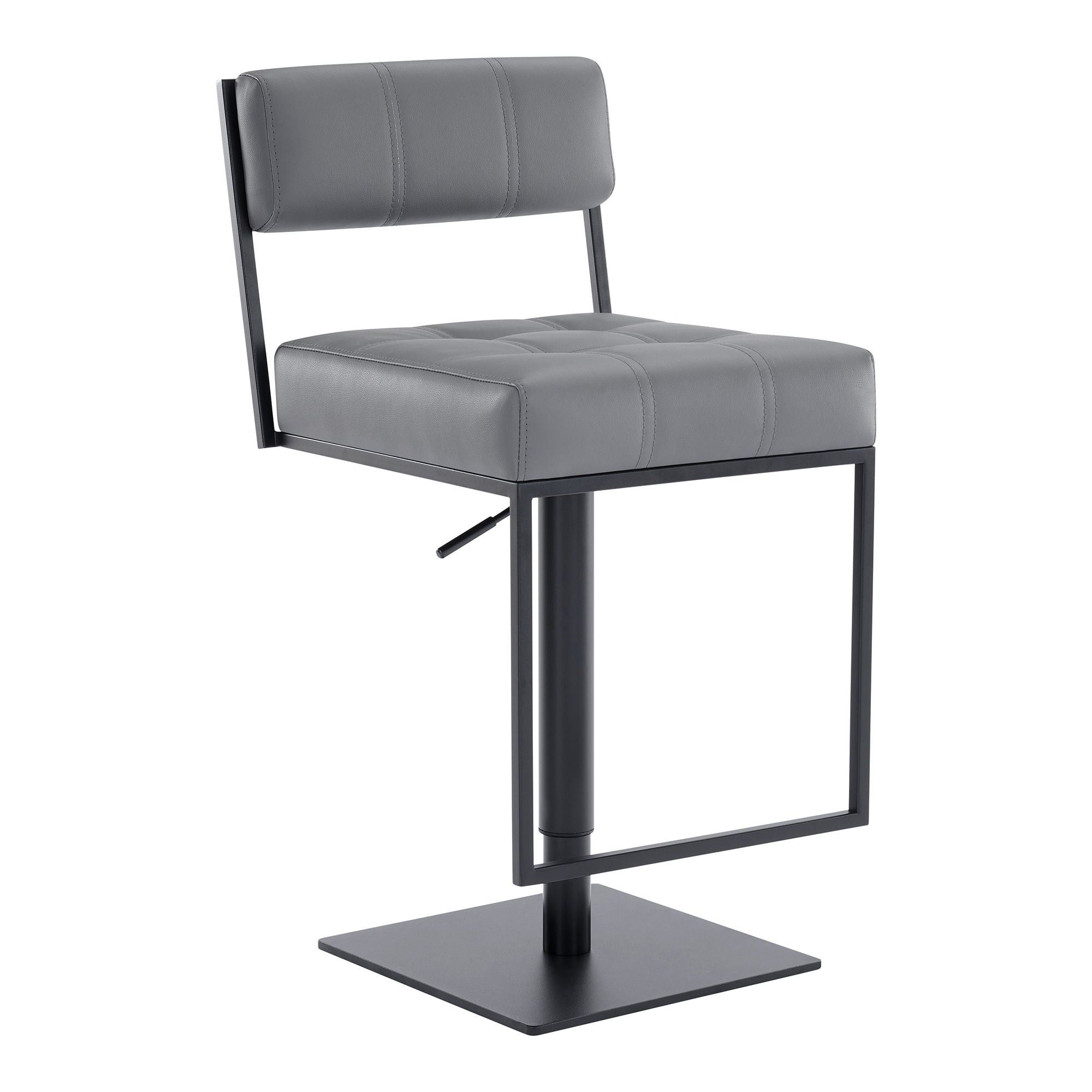 Michele - Swivel Adjustable Height Bar Stool - Premium Adjustable Height from Armen Living - Just $365! Shop now at brett interiors