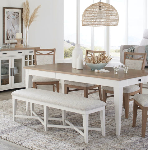 Americana Modern Dining - Upholstered Counter Bench - Cotton - Premium Upholstered Benches from Parker House - Just $237.50! Shop now at brett interiors