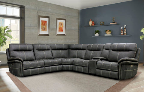 Mason - 6 Piece Modular Power Reclining Sectional - Premium Reclining Sectionals from Parker Living - Just $3122.50! Shop now at brett interiors