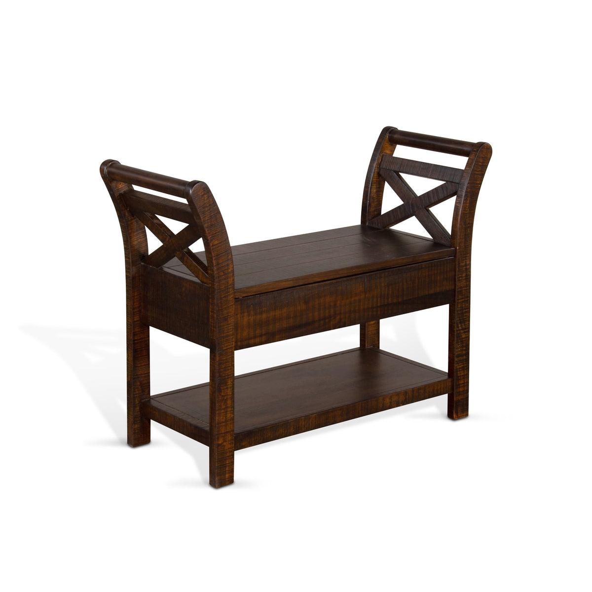 Homestead - Accent Bench With Storage - Dark Brown - Premium Storage Benches from Sunny Designs - Just $247! Shop now at brett interiors