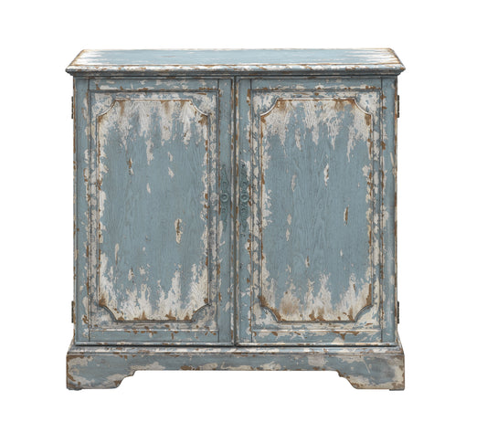 Cabot - Two Door Cabinet - Aged Blue / Cream - Premium Accent Cabinets from Coast2Coast Home - Just $2475! Shop now at brett interiors