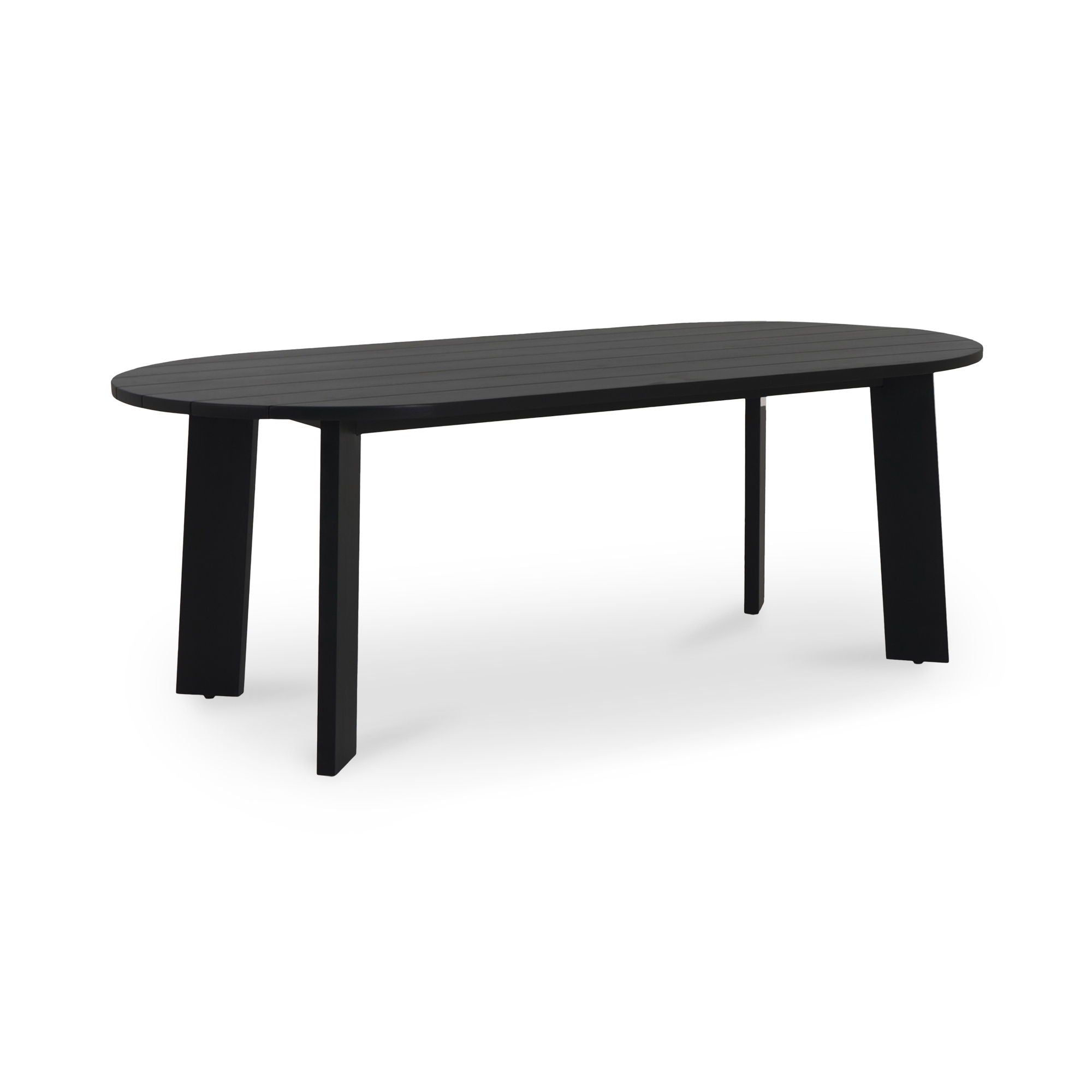 Delta - Oval Outdoor Dining Table - Black - Premium Dining Tables from Moe's Home Collection - Just $5622.50! Shop now at brett interiors