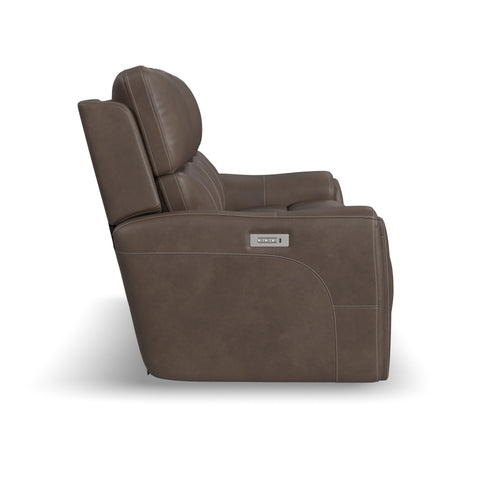 Carter - Power Reclining Sofa With Console & Power Headrests & Lumbar - Premium Reclining Sofas from Flexsteel - Just $3125! Shop now at brett interiors