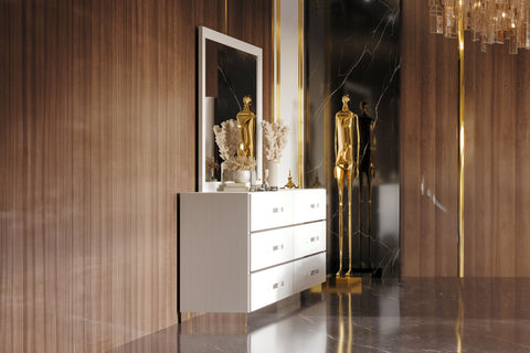 Europa - Dresser - White - Premium Dressers from New Classic - Just $575! Shop now at brett interiors