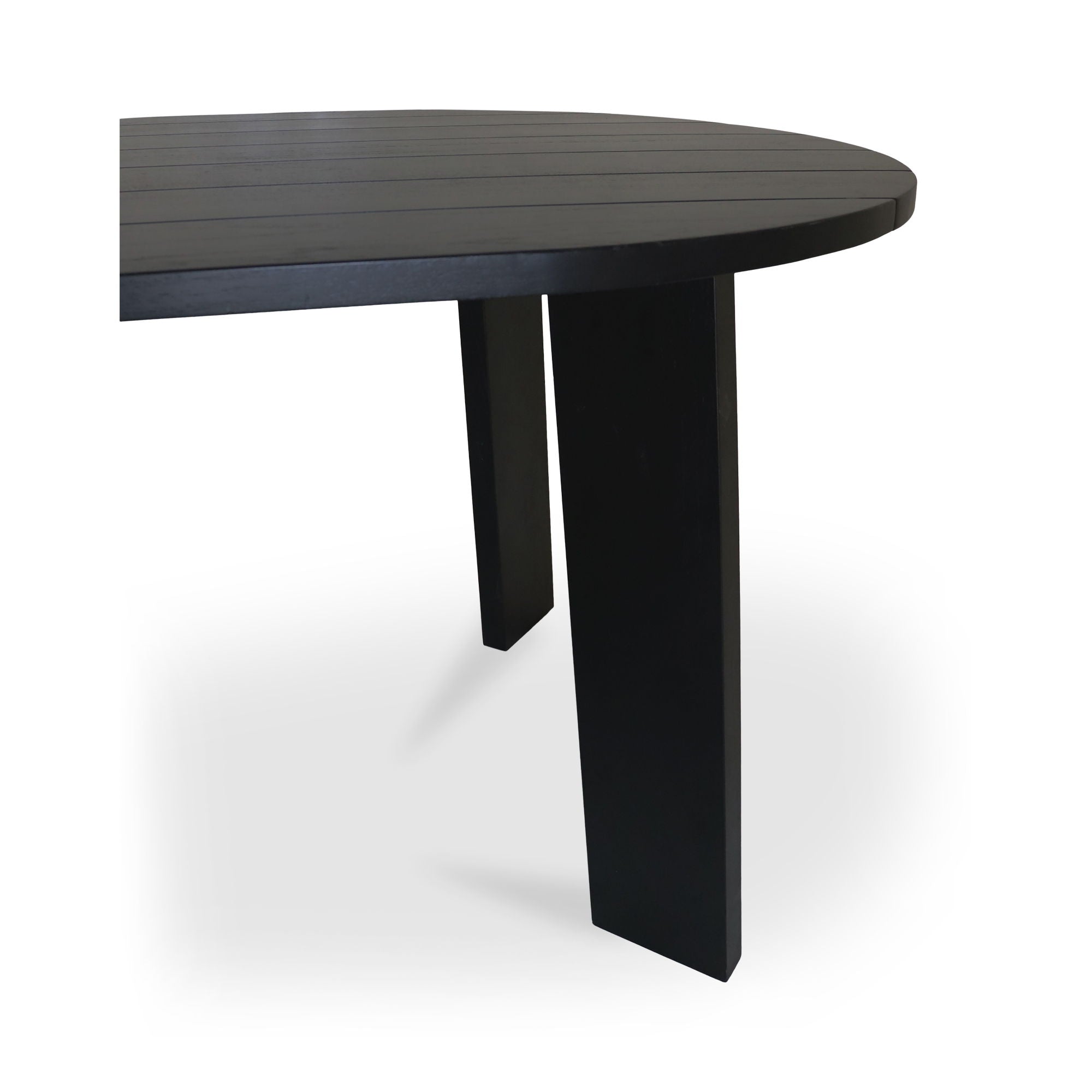 Delta - Oval Outdoor Dining Table - Black - Premium Dining Tables from Moe's Home Collection - Just $5622.50! Shop now at brett interiors