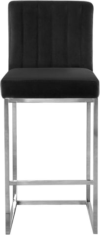 Giselle - Stool with Chrome Legs - Premium Adjustable Height from Meridian Furniture - Just $337.50! Shop now at brett interiors