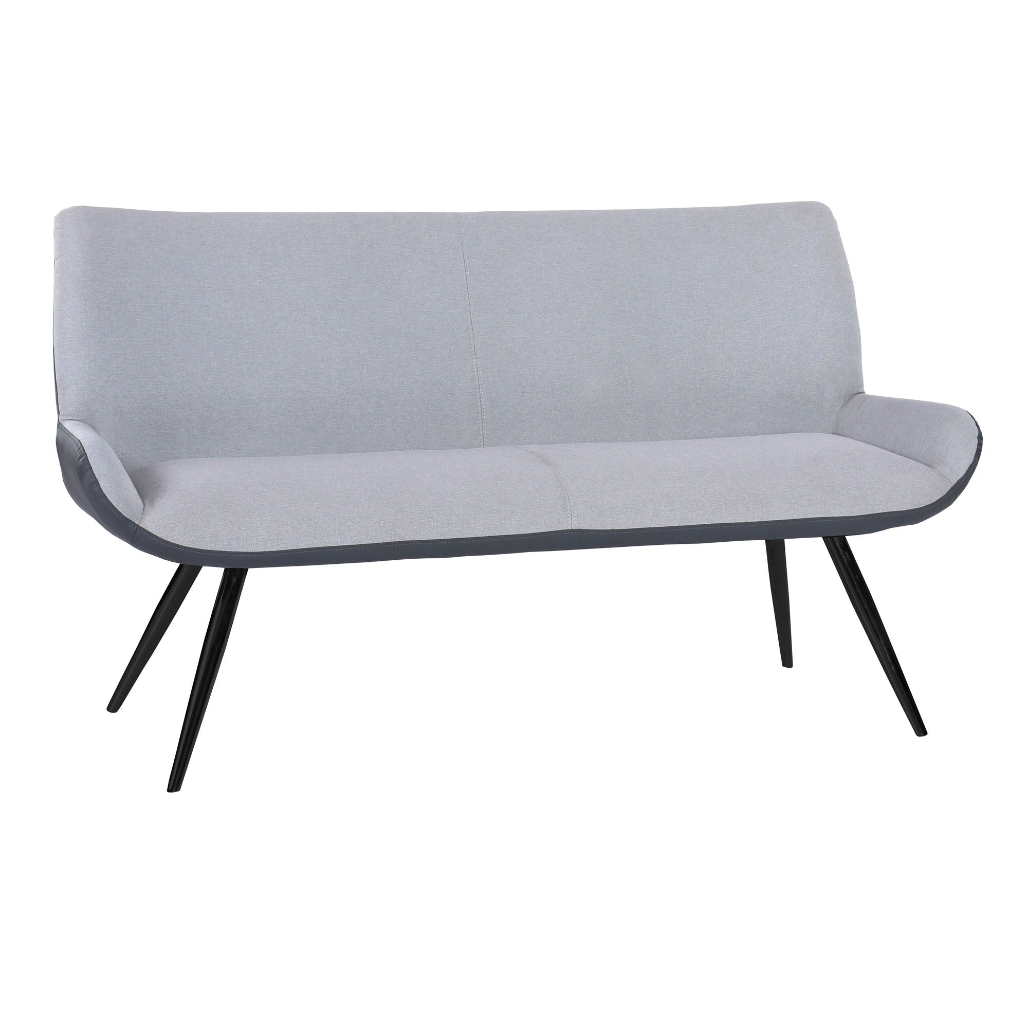 Coronado - Contemporary Bench - Brushed Gray Powder - Premium Upholstered Benches from Armen Living - Just $1080! Shop now at brett interiors