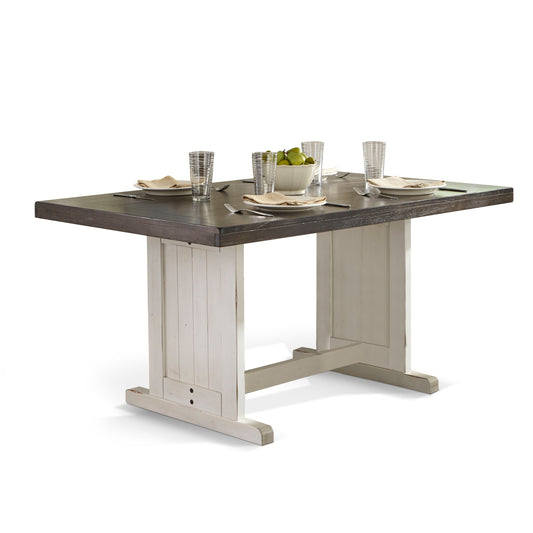 Carriage House - Table - White / Dark Brown - Premium Dining Tables from Sunny Designs - Just $546! Shop now at brett interiors