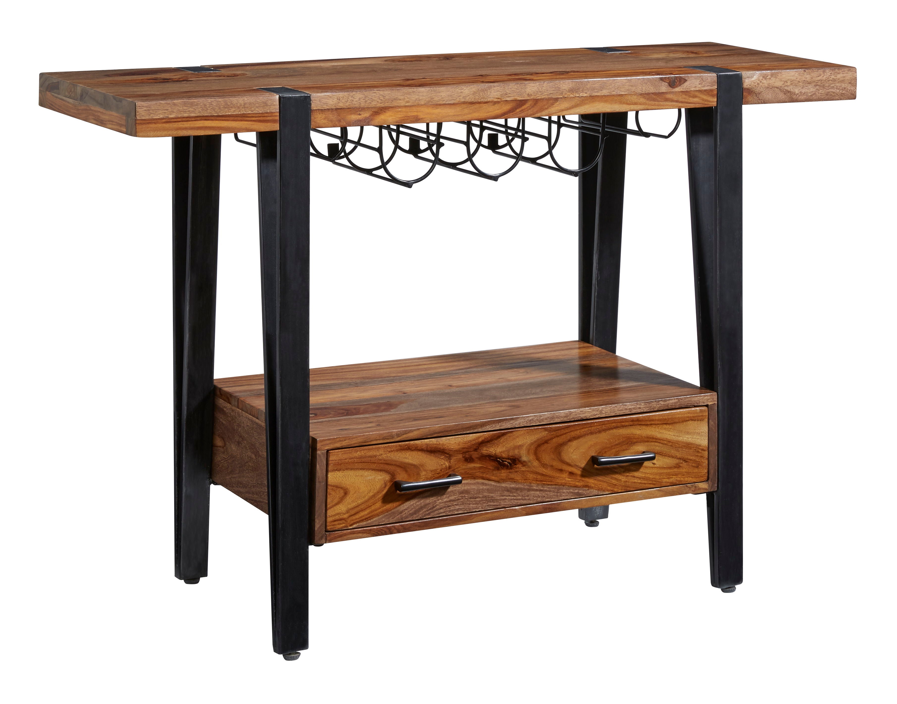 Brownstone - One Drawer Wine Console - Nut Brown - Premium Bars & Bar Carts from Coast2Coast Home - Just $2062.50! Shop now at brett interiors