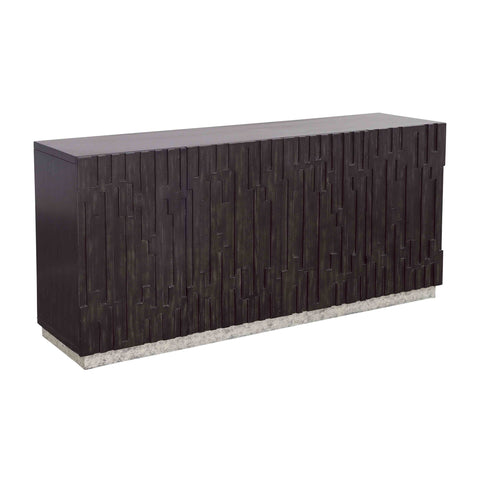 Andorra - Four Door Credenza - Black - Premium Credenzas from Coast2Coast Home - Just $4455! Shop now at brett interiors