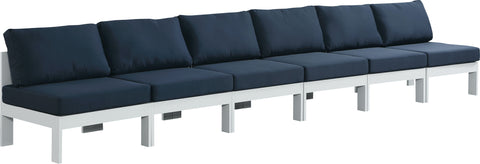 Nizuc - Outdoor Patio Modular Sofa Armless - Navy - Premium Sofas from Meridian Furniture - Just $5175! Shop now at brett interiors