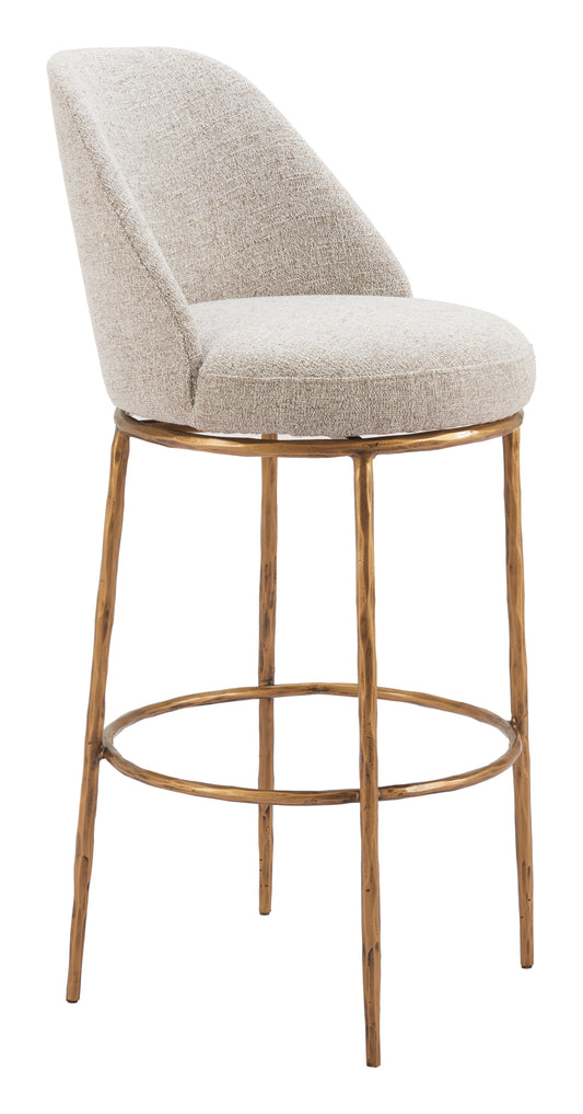 Nordhavn - Swivel Stool - Premium Bar Height (28"-30") from Zuo Modern - Just $1575! Shop now at brett interiors