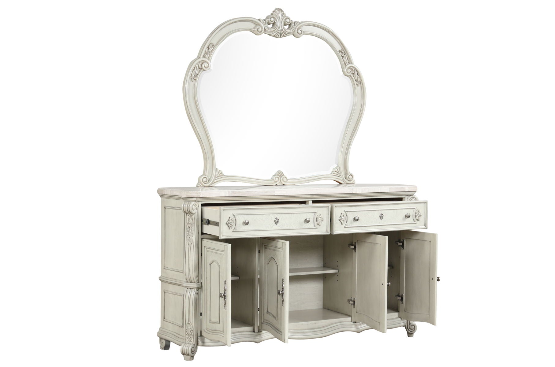 Bianello - Server - Vintage Ivory - Premium Servers from New Classic - Just $1372.50! Shop now at brett interiors