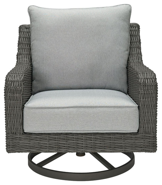 Elite Park - Gray - Swivel Lounge W/ Cushion - Premium Swivel Chairs from Signature Design by Ashley® - Just $814.38! Shop now at brett interiors