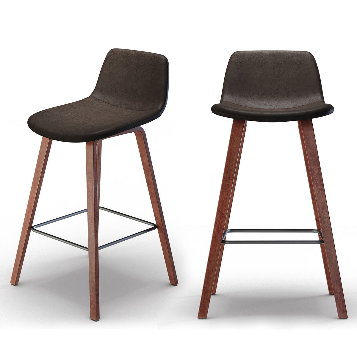 Addy - 26" Counter Stool (Set of 2) - Distressed Brown - Premium Stool Sets from Simpli Home - Just $275! Shop now at brett interiors