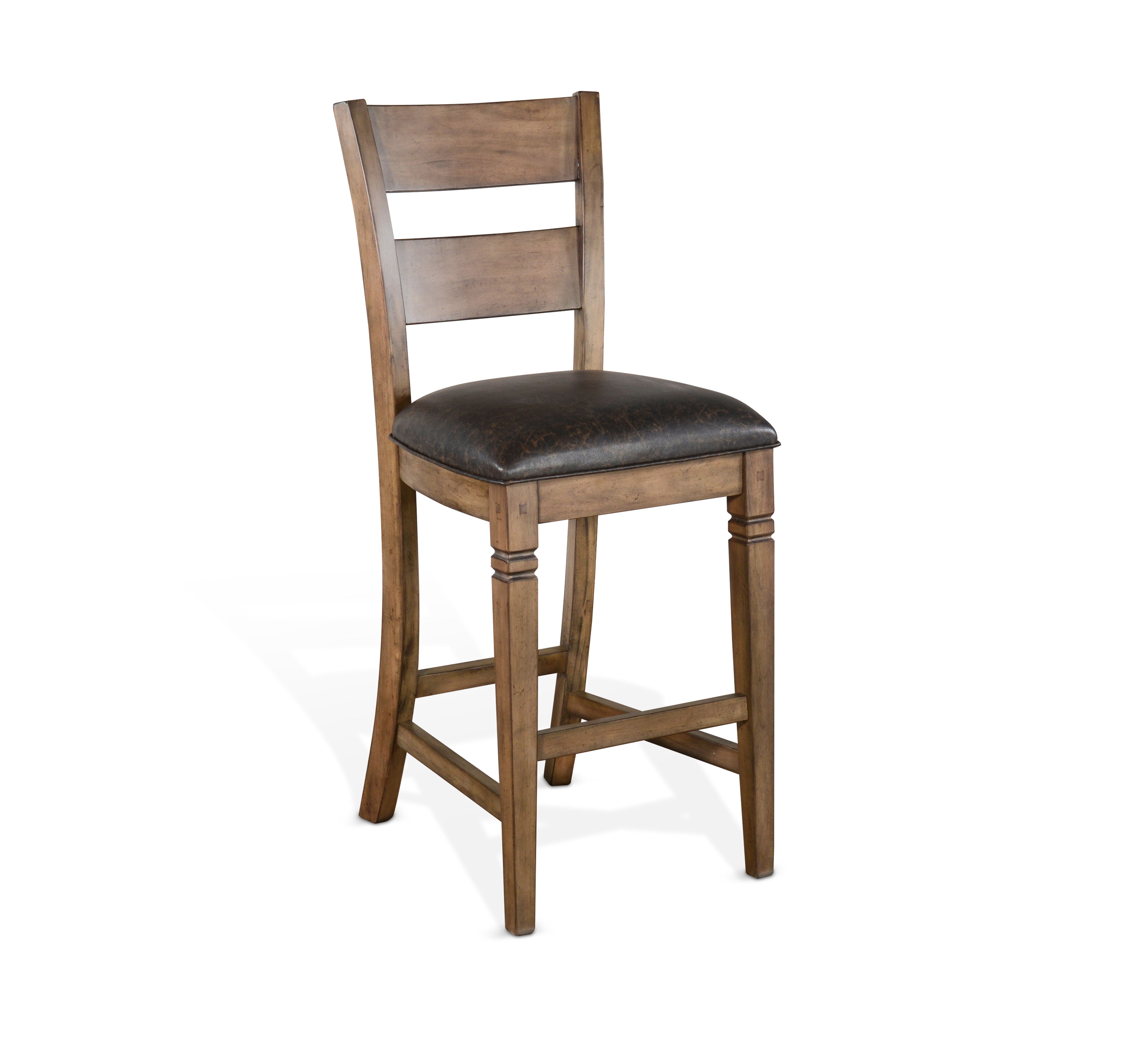 Doe Valley - Barstool With Cushion Seat - Brown / Black - Premium Bar Height (28"-30") from Sunny Designs - Just $238! Shop now at brett interiors