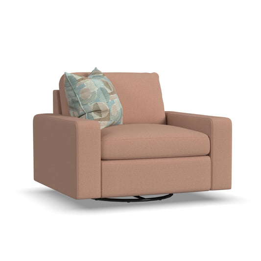 Sky - Stationary Swivel Chair - Pink - Premium Swivel Chairs from Flexsteel - Just $1437.50! Shop now at brett interiors