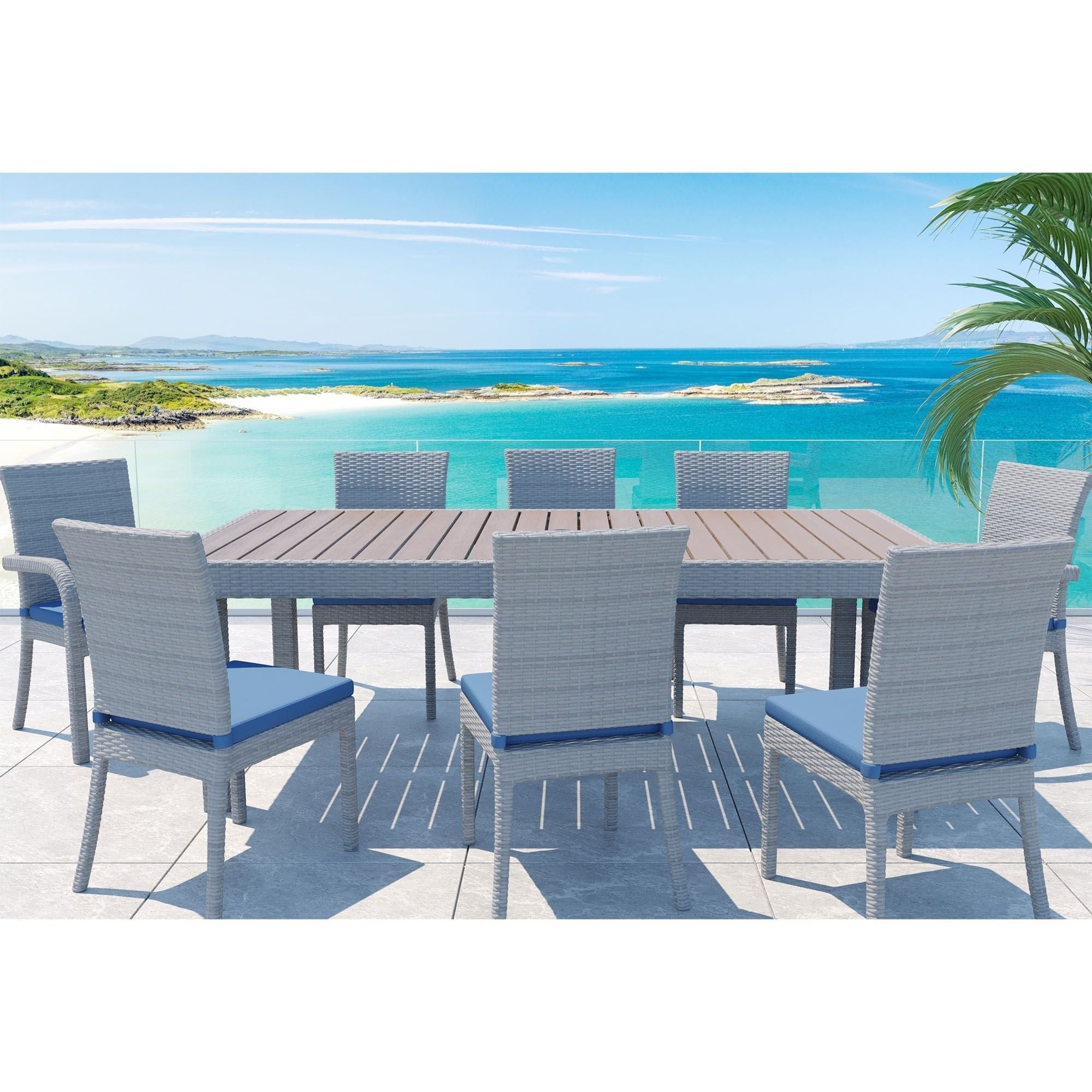 Balcones - Outdoor Dining Table Set - Premium 8 + Piece Outdoor Sets from Gather Craft - Just $3210! Shop now at brett interiors