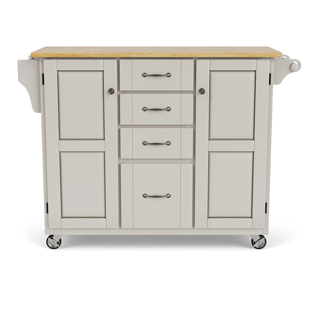 Create-A-Cart - Kitchen Cart - Natural Wood Top - Premium Islands & Carts from Homestyles - Just $722.50! Shop now at brett interiors