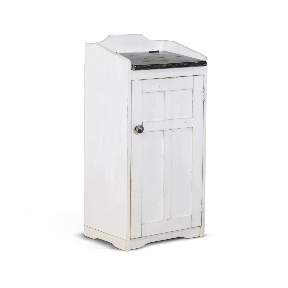 Carriage House - Trash Box - White / Black - Premium Trash Bin Cabinets from Sunny Designs - Just $267! Shop now at brett interiors