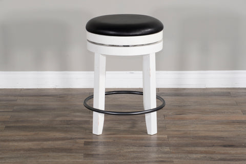 Carriage House - Swivel Stool With Cushion Seat - Premium Counter Height (24"-27") from Sunny Designs - Just $177! Shop now at brett interiors