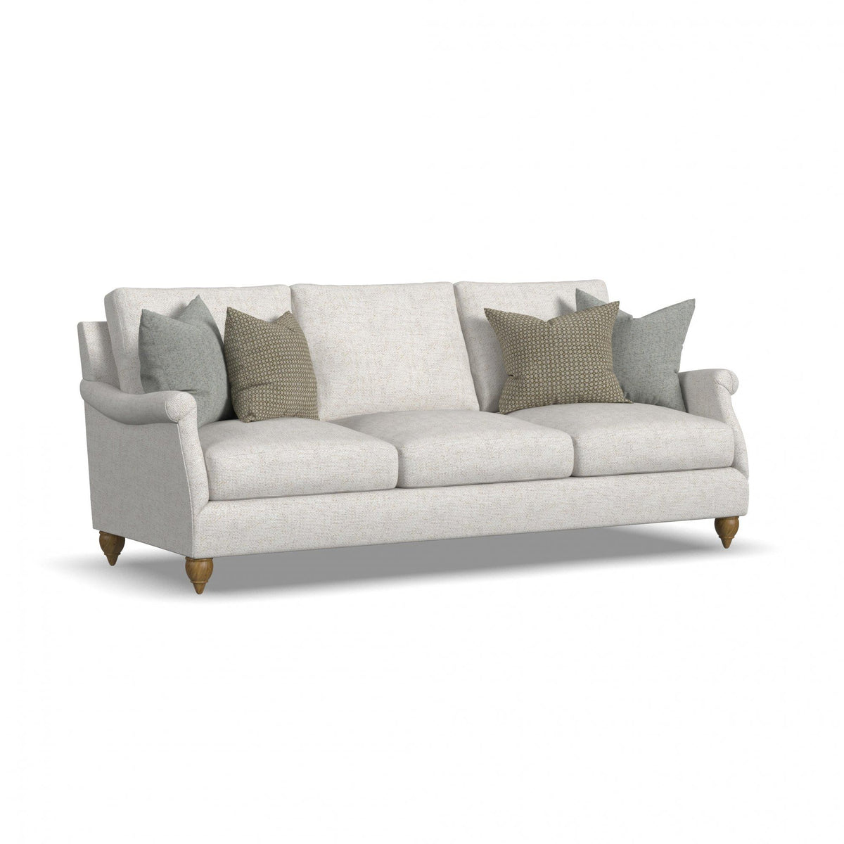 Veda - Sofa - White - Premium Stationary Sofas from Flexsteel - Just $2562.50! Shop now at brett interiors