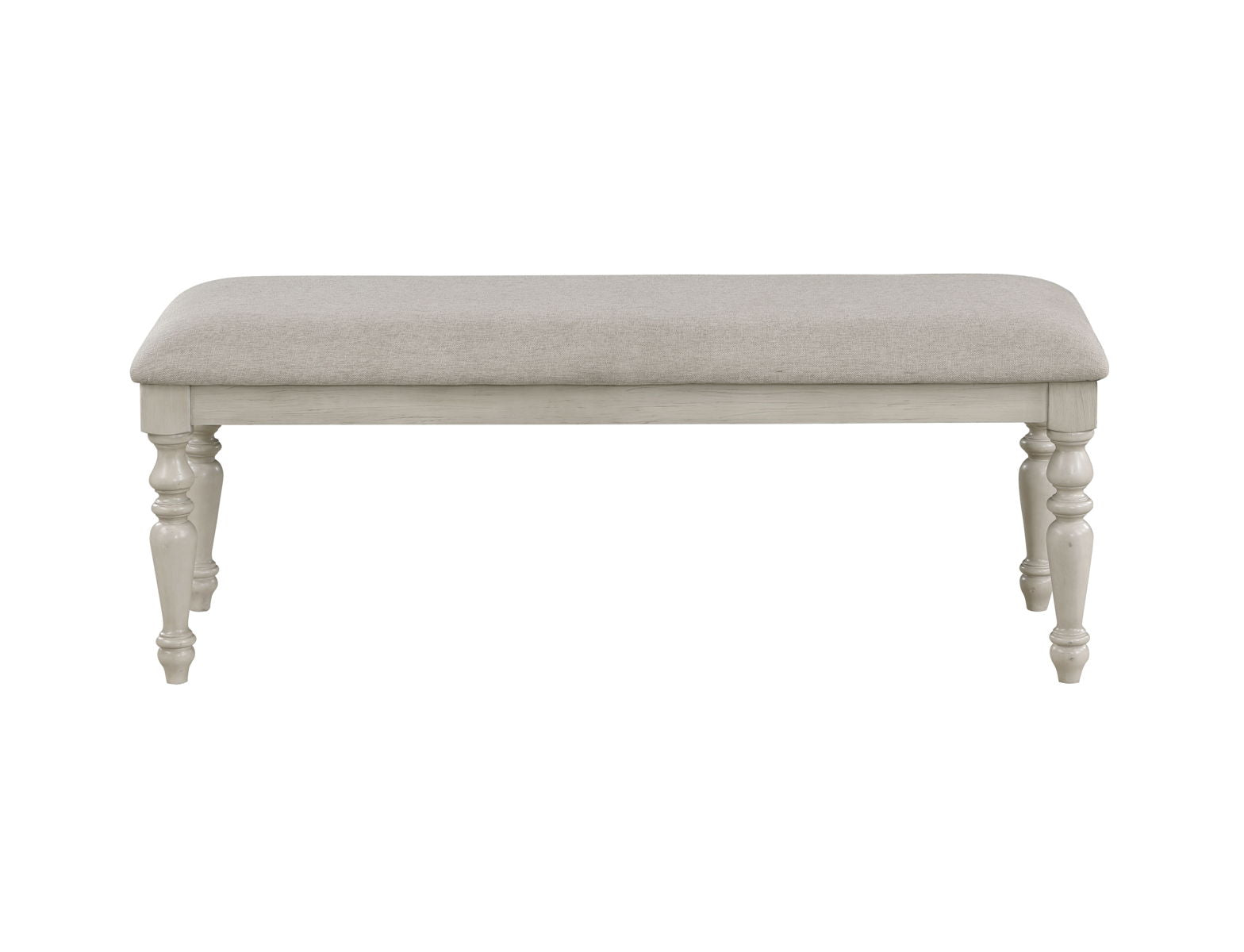 Jennifer - Bench - White - Premium Upholstered Benches from New Classic - Just $225! Shop now at brett interiors