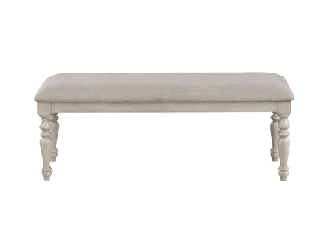 Jennifer - Bench - White - Premium Upholstered Benches from New Classic - Just $225! Shop now at brett interiors