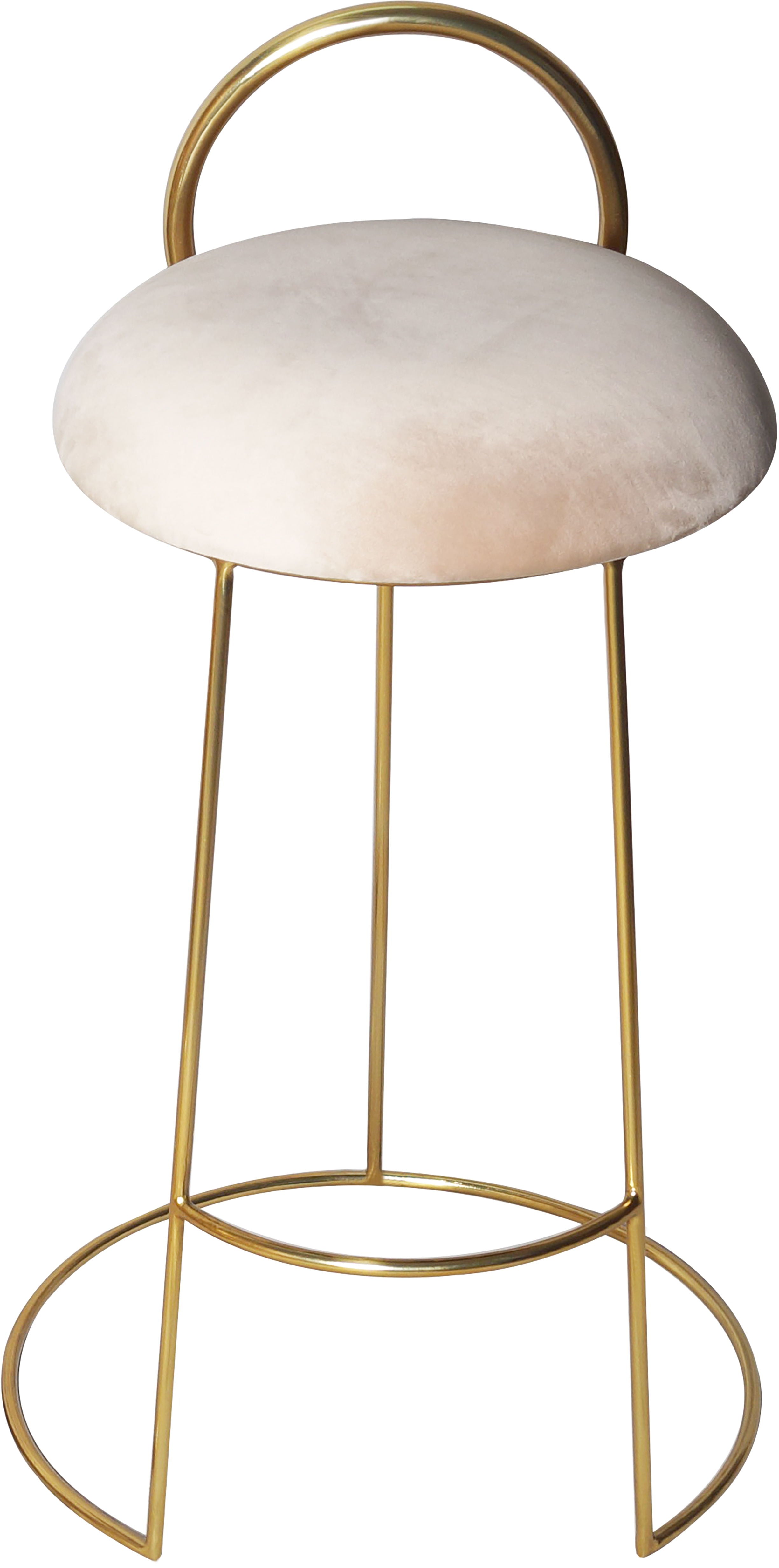 Ring - Counter Stool with Gold Legs - Premium Counter Height (24"-27") from Meridian Furniture - Just $362.50! Shop now at brett interiors